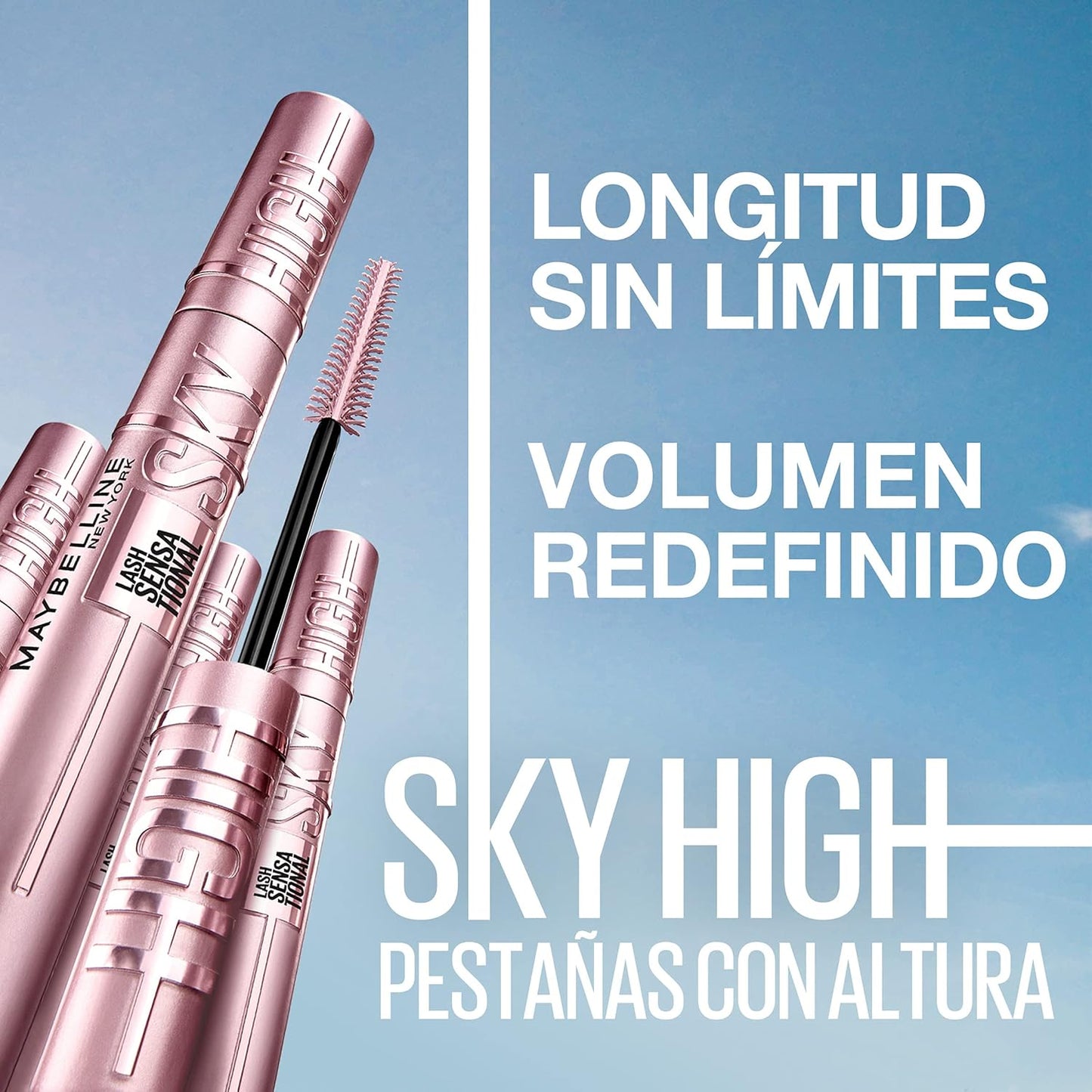 Maybelline New York, Volume and Length Mascara, Lash Sensational Sky High, Black (Black), 5 ml