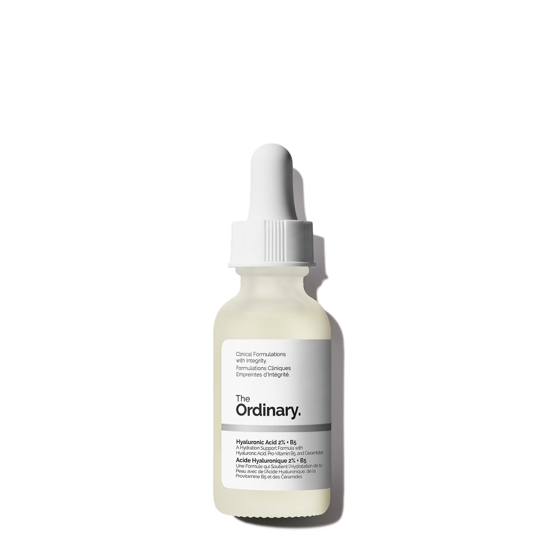 The Ordinary Hyaluronic Acid 2% + B5 (with Ceramides), Hyaluronic Acid + B5 (with Ceramides), Multidimensional Moisturizing Serum for Softer, Smoother Skin 30ml