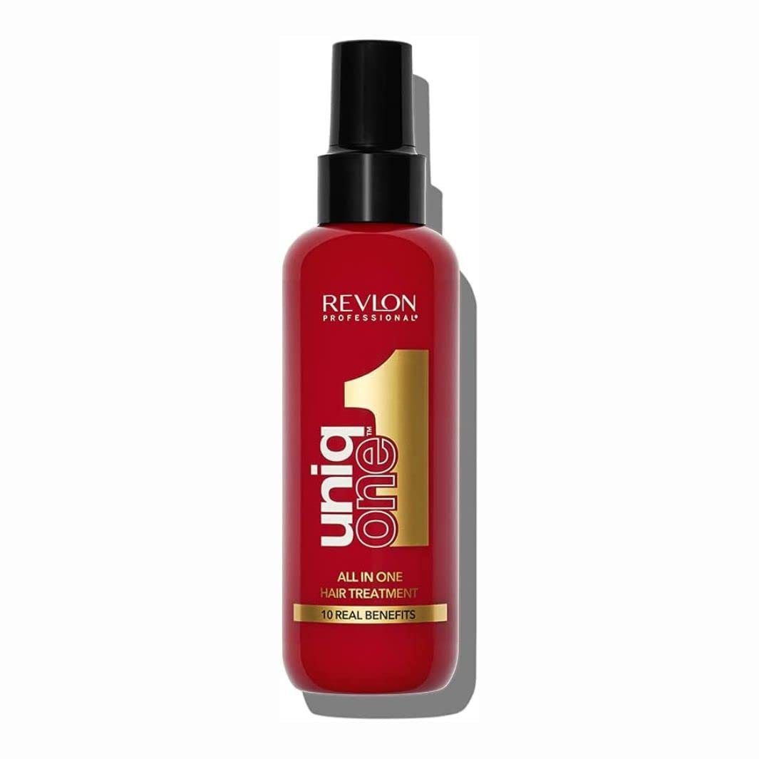 REVLON PROFESSIONAL UniqOne All in One Thermal Hair Protector, Deep Hydration Hair, Spray Treatment Without Rinse, Detangling Hair Women, 150 ml