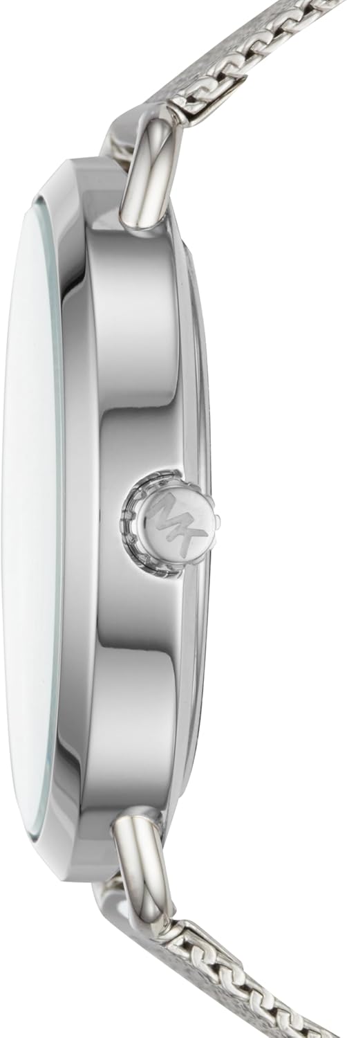 Michael Kors Reloj Portia para Mujer, Movimiento multifunción de Cuarzo con Correa de Acero Inoxidable