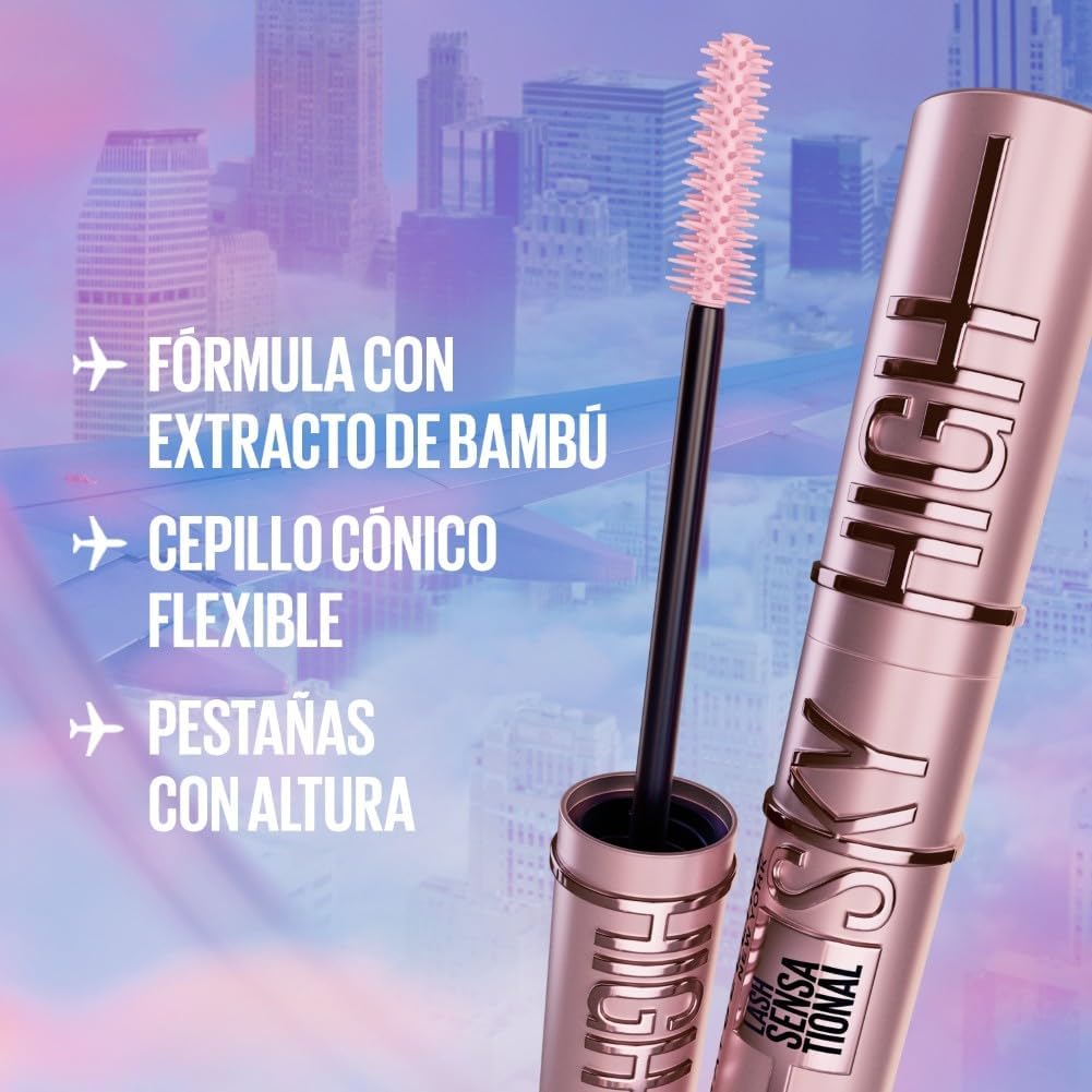 Maybelline New York, Volume and Length Mascara, Lash Sensational Sky High, Black (Black), 5 ml