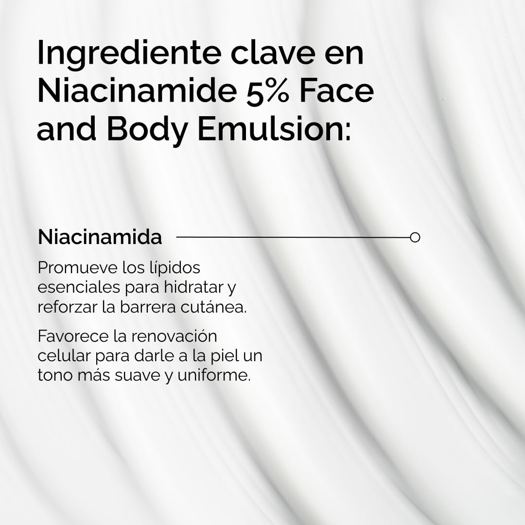 The Ordinary Niacinamide 5% Face and Body Emulsion, Facial and Body Emulsion with Niacinamide, Corrector for Dark Spots and Skin Tone, 100 ml