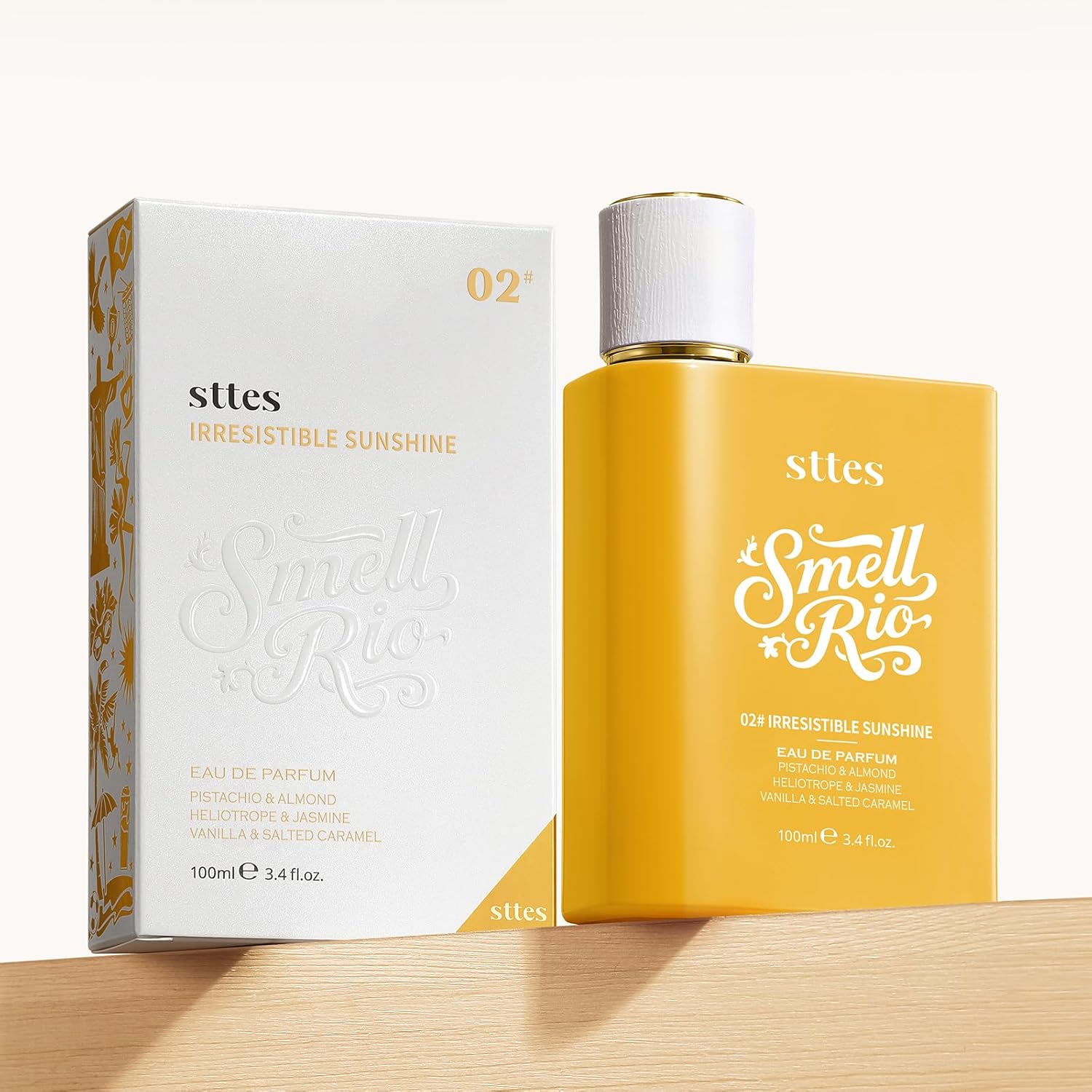 Sttes Perfume 602# (Irresistible Sunshine) - Eau de Parfum 100 ml (3.4 fl oz) Vanilla Gourmet Tune (Caramel Vanilla Flavor)