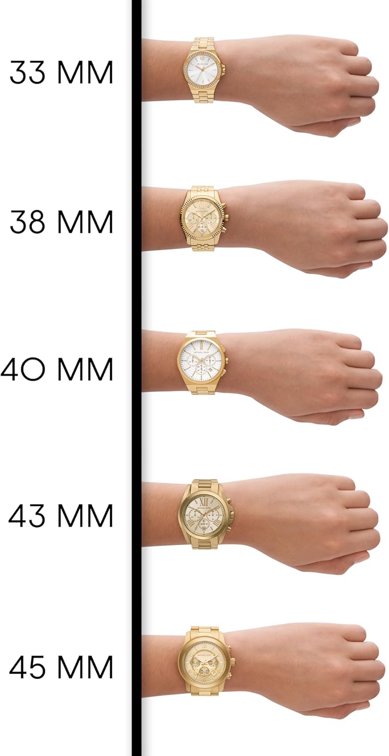 Michael Kors Reloj Portia para Mujer, Movimiento multifunción de Cuarzo con Correa de Acero Inoxidable