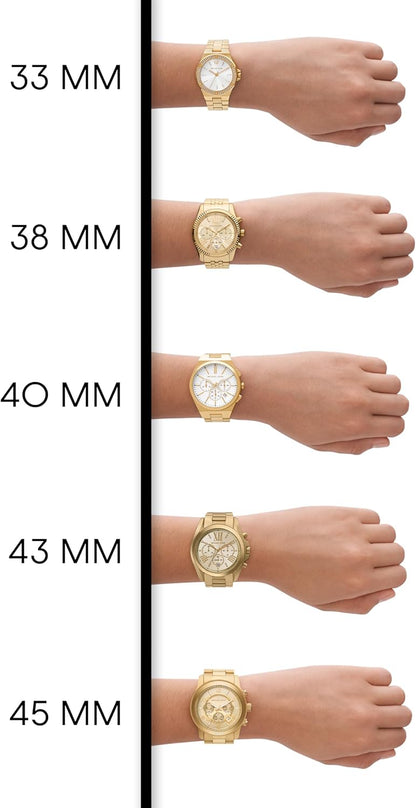 Michael Kors Reloj Portia para Mujer, Movimiento multifunción de Cuarzo con Correa de Acero Inoxidable