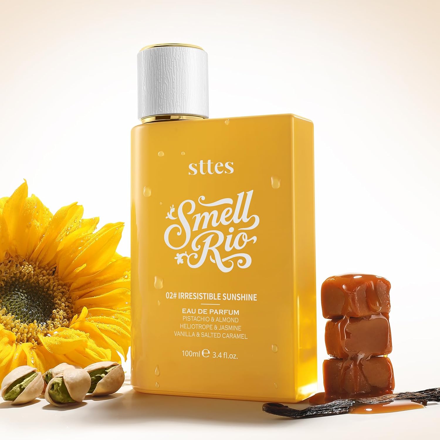 Sttes Perfume 602# (Irresistible Sunshine) - Eau de Parfum 100 ml (3.4 fl oz) Vanilla Gourmet Tune (Caramel Vanilla Flavor)