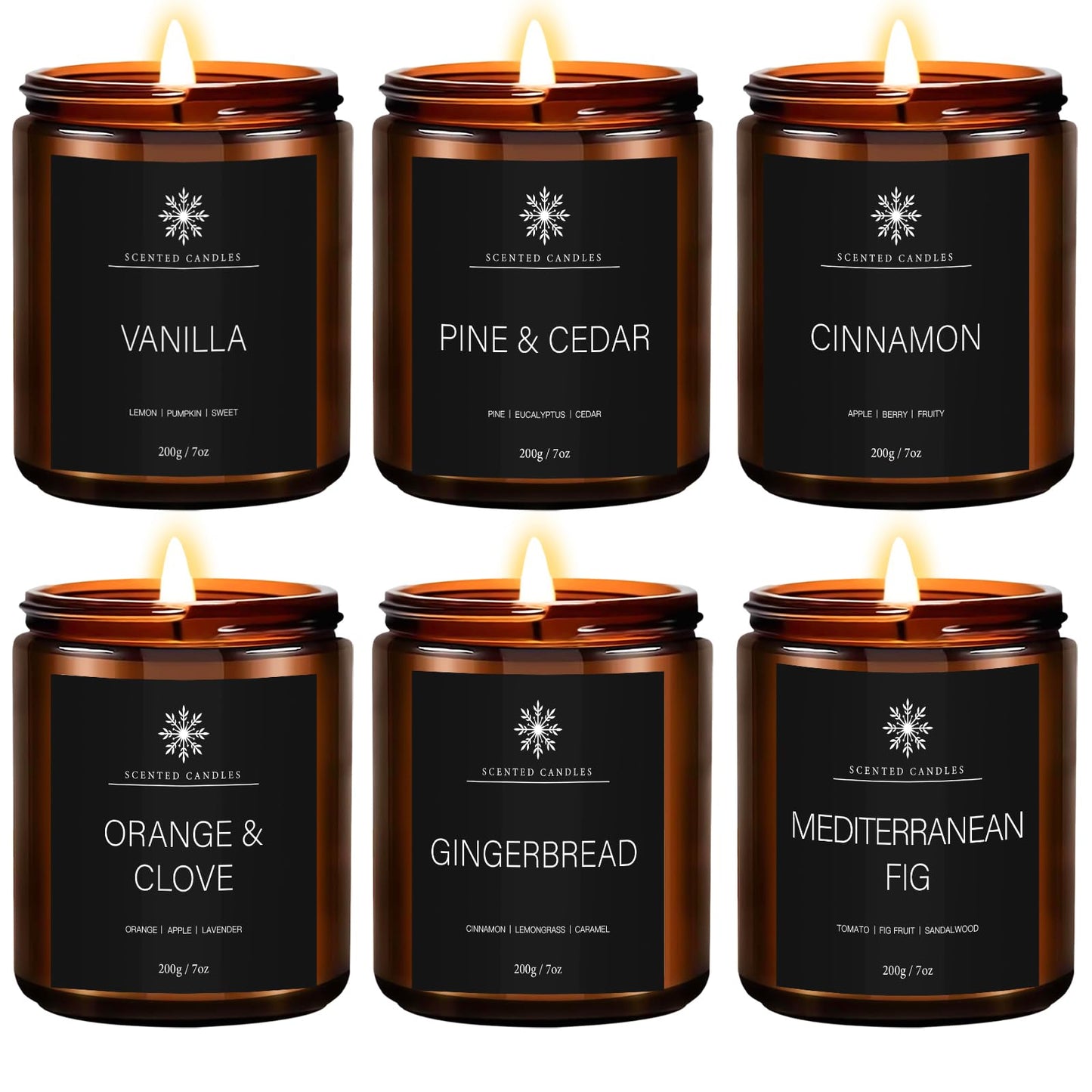 Scented Candles Gift for Women, 9 Pack Decorative Scented Scented Candles, Soy Wax Natural Candle, 9 x 70 g Aromatherapy Candle Gift Set for Birthdays, Parties, Christmas, Friend and Mother