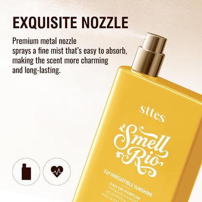 Sttes Perfume 602# (Irresistible Sunshine) - Eau de Parfum 100 ml (3.4 fl oz) Vanilla Gourmet Tune (Caramel Vanilla Flavor)