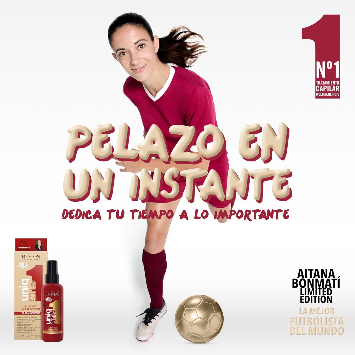 REVLON PROFESSIONAL UniqOne All in One Thermal Hair Protector, Deep Hydration Hair, Spray Treatment Without Rinse, Detangling Hair Women, 150 ml