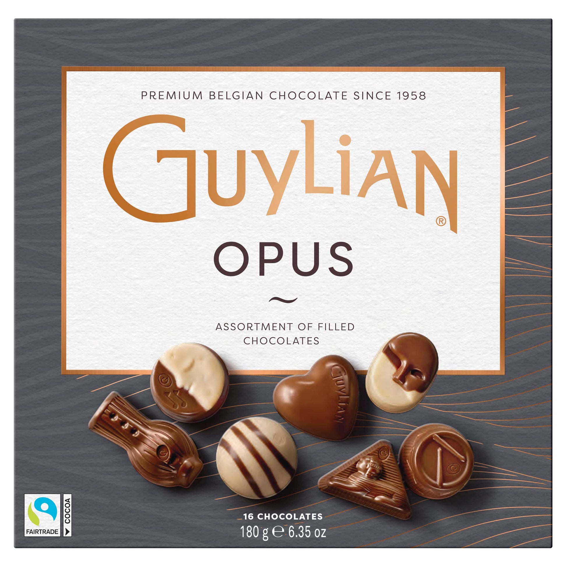 Guylian Belgian Chocolate Chocolates, Chocolate Filled with Dark Chocolate Praline, Chocolate in the shape of Sea Fruits with 72% Cocoa, 20 Units per Box, 225 g