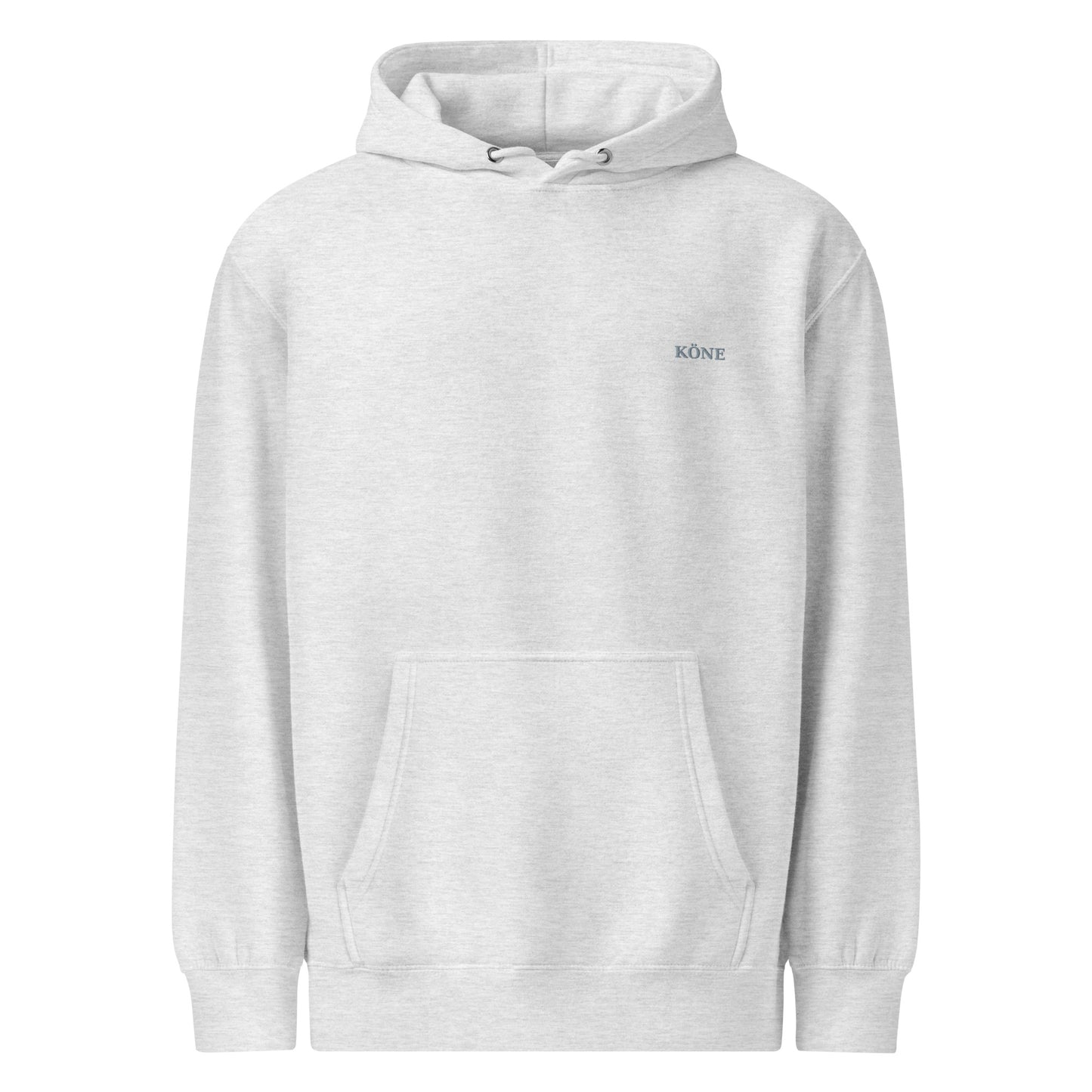 Sudadera KÖNE gris claro con estilo urbano.
