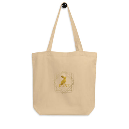 Bolsa tote beige KÖNE de algodón orgánico con diseño elegante y ecológico