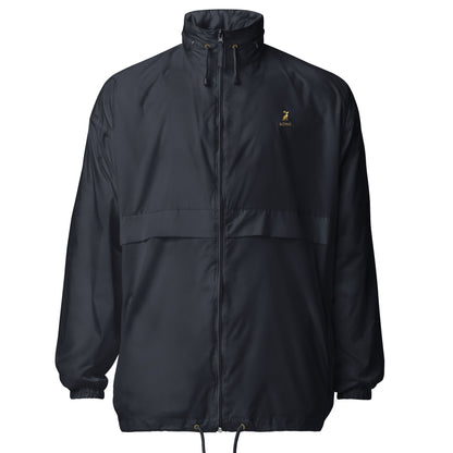 Cortavientos KÖNE Marino unisex, diseño minimalista impermeable.