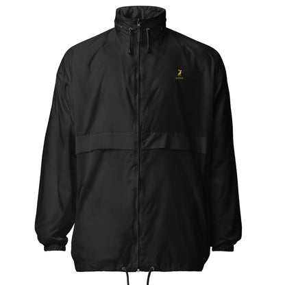 Cortavientos KÖNE negro unisex, diseño minimalista impermeable.