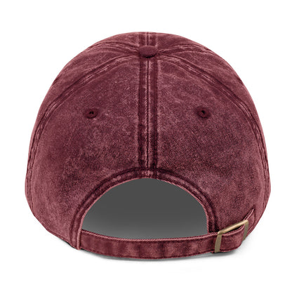 Vista trasera de gorra KÖNE con cierre metálico envejecido