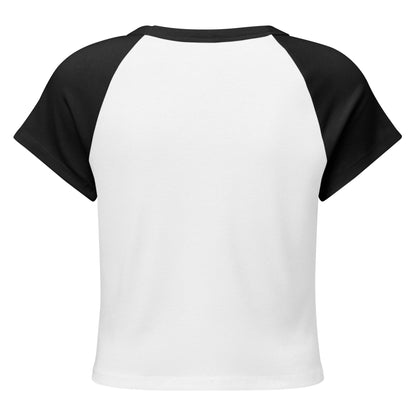 Camiseta raglán de canalé KÖNE 100% algodón con logo bordado