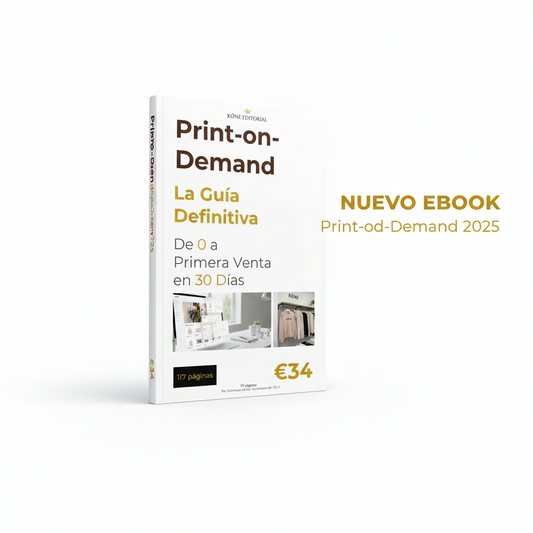 Guía definitiva Print-on-Demand 2025 ebook digital Shopify SEO IA ChatGPT marketing orgánico tráfico Google posicionamiento ecommerce