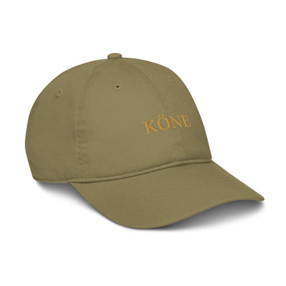 Gorra KÖNE verde oliva 100% algodón orgánico estilo unisex
